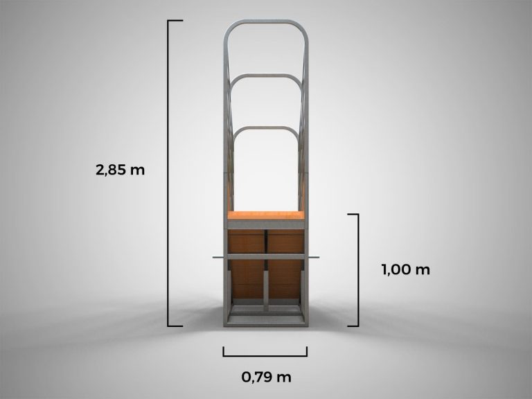 Embarcador de Bois Móvel Medidas (2) - Metalúrgica Cegape